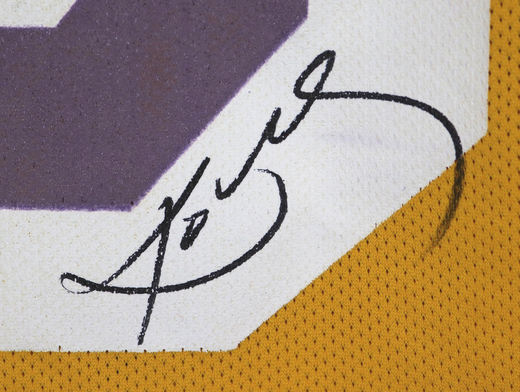 Kobe Bryant Los Angeles Lakers Signed Autographed Yellow #8 Jersey –