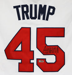 Donald Trump United States President Signed Autographed USA Baseball Custom #45 Jersey Heritage Authentication COA