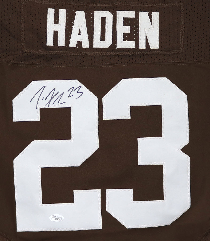 Joe Haden Autographed Framed Browns Jersey