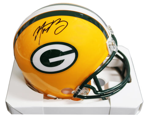 Aaron Rodgers Green Bay Packers Signed Autographed Football Mini Helmet PAAS COA