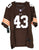 T.J. Ward Cleveland Browns Signed Autographed Brown #43 Jersey JSA COA - DISCOLORATION