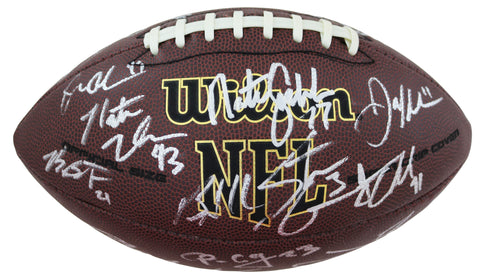 New England Patriots 2015 Team Signed Autographed Wilson NFL Football PAAS Letter COA Belichick Brady Gronkowski