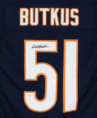 Dick Butkus Chicago Bears Signed Autographed Dark Navy Blue #51 Custom Jersey PAAS COA