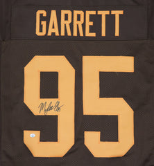 Myles Garrett Cleveland Browns Signed Autographed Brown #95 Custom Jersey PAAS COA