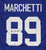 Gino Marchetti Baltimore Colts Signed Autographed Blue #89 Custom Jersey Global COA
