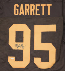 Myles Garrett Cleveland Browns Signed Autographed Brown #95 Custom Jersey PAAS COA