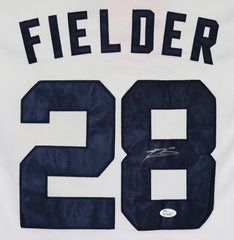 Prince Fielder Detroit Tigers Signed Autographed White #28 Jersey JSA COA