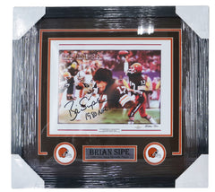 Brian Sipe Cleveland Browns Signed Autographed 22" X 20" Framed Display Photo Five Star Grading COA