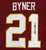 Earnest Byner Washington Redskins Signed Autographed Red #21 Custom Jersey Witnessed PSA In the Presence COA