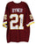 Earnest Byner Washington Redskins Signed Autographed Red #21 Custom Jersey Witnessed PSA In the Presence COA