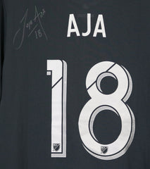 Jose Aja Vancouver Whitecaps Signed Autographed Game Used #18 Black Jersey