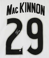 Nathan MacKinnon Colorado Avalanche Signed Autographed White #29 Custom Jersey PAAS COA