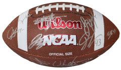 Ohio State Buckeyes 2014-2015 National Championship Team Signed Autographed Wilson 1001 Football PAAS Letter COA Meyer Elliott Bosa