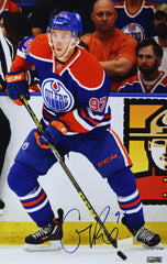 Connor McDavid Edmonton Oilers Signed Autographed 17" x 11" Photo Heritage Authentication COA