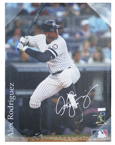 Alex Rodriguez New York Yankees Signed Autographed 18" x 14" Canvas Heritage Authentication COA