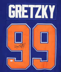 Wayne Gretzky Signed Autographed Edmonton Oilers #99 Blue Jersey PAAS COA