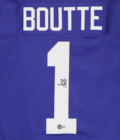 Kayshon Boutte LSU Tigers Signed Autographed Purple #1 Custom Jersey Beckett Witnessed