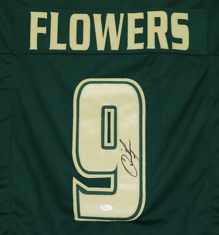 Quinton Flowers South Florida Bulls Signed Autographed Green #9 Custom Jersey JSA Witnessed COA