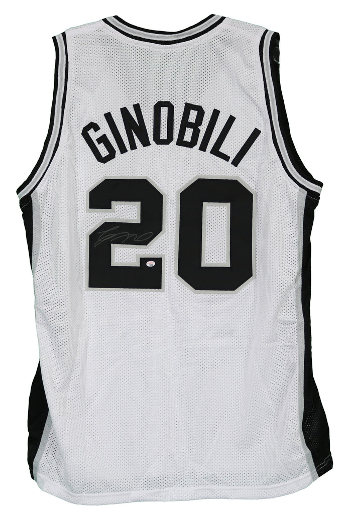 Manu Ginobili San Antonio Spurs Signed Autographed Gray Custom
