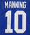 Eli Manning New York Giants Signed Autographed Blue #10 Custom Jersey Heritage Authentication COA
