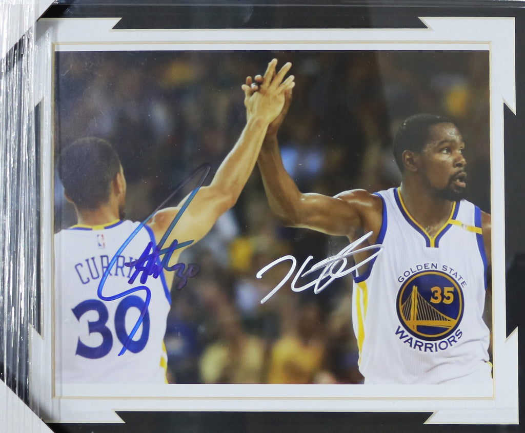Kevin Durant Autographed and Framed Golden State Warriors Jersey