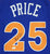 Mark Price Cleveland Cavaliers Signed Autographed Blue #25 Custom Jersey JSA Witnessed COA