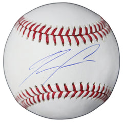 Ronald Acuna Jr. Atlanta Braves Signed Autographed Rawlings Official Major League Baseball JSA COA with Display Holder