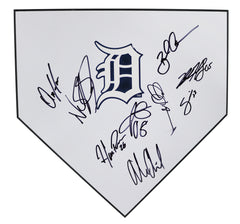 Detroit Tigers 2015 Signed Autographed Home Plate - 9 Autographs