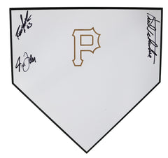 Kent Tekulve, Tom Filer Pittsburgh Pirates Signed Autographed Engraved Logo Home Plate