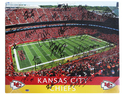 Kansas City Chiefs 2014 Team Signed Autographed 20" x 16" Canvas Authenticated Ink COA - Smith Charles