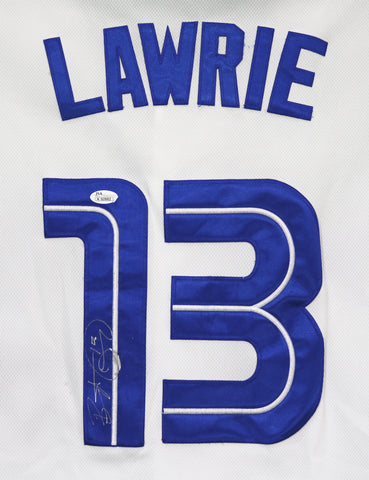 Brett Lawrie Toronto Blue Jays Signed Autographed White #13 Jersey JSA COA