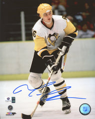 Mario Lemieux Pittsburgh Penguins Signed Autographed 8" x 10" Skating Photo Global COA