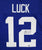 Andrew Luck Indianapolis Colts Signed Autographed Blue #12 Custom Jersey Global COA