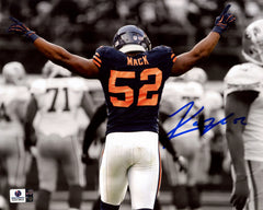 Khalil Mack Chicago Bears Signed Autographed 8" x 10" Celebration Spotlight Photo Global COA