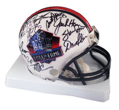 NFL Pro Football Hall of Fame Signed Autographed HOF Mini Helmet PAAS Letter COA 22 Signatures Starr Brown