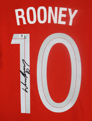 Wayne Rooney Signed Autographed England #10 Red Jersey Global COA