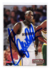Chris Webber Golden State Warriors Signed Autographed 1994 NBA Hoops #AC5 Basketball Card