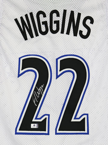 Andrew Wiggins Minnesota Timberwolves Signed Autographed White #22 Custom Jersey Global COA
