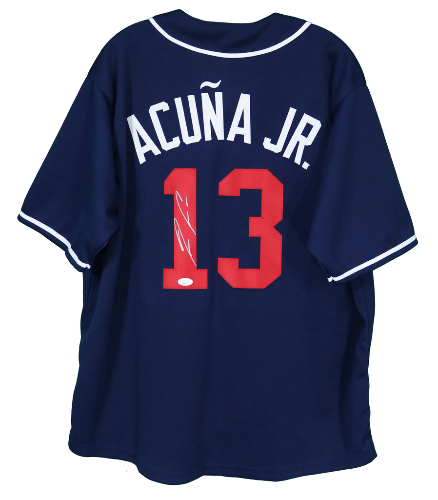 Ronald Acuna Jr. Atlanta Braves Signed Autographed Blue #13 Custom Jersey  JSA COA at 's Sports Collectibles Store
