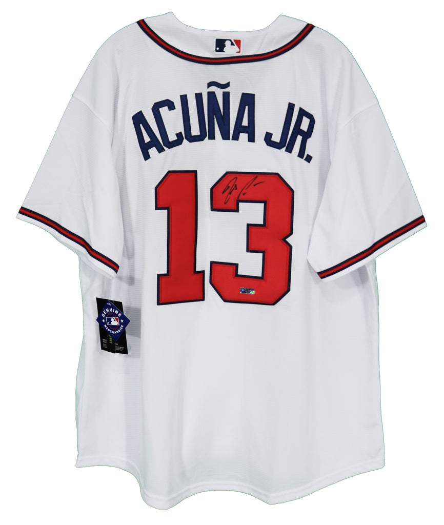 Atlanta Braves Ronald Acuna Jr. #13 White 2022 Champions Gold