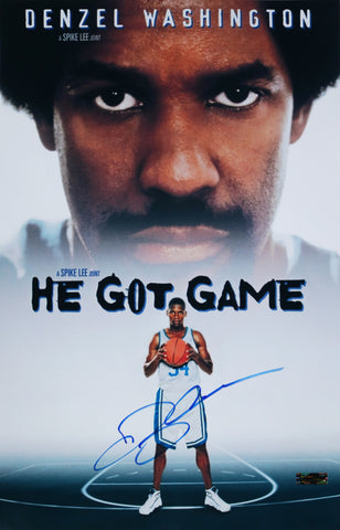 Ray Allen Signed Autographed 17" x 11" He Got Game Movie Poster Photo Heritage Authentication COA