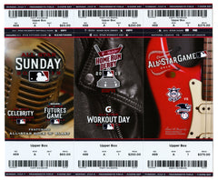 2019 MLB Baseball All Star Game, Celebrity & Futures and Home Run Derby Commemorative Ticket Stubs Strip Sheet Cleveland