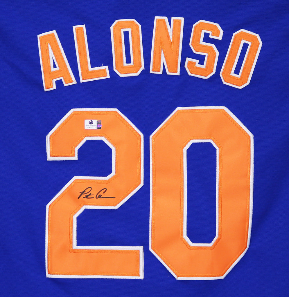 Pete Alonso New York Mets Signed Autographed Blue #20 Jersey COA