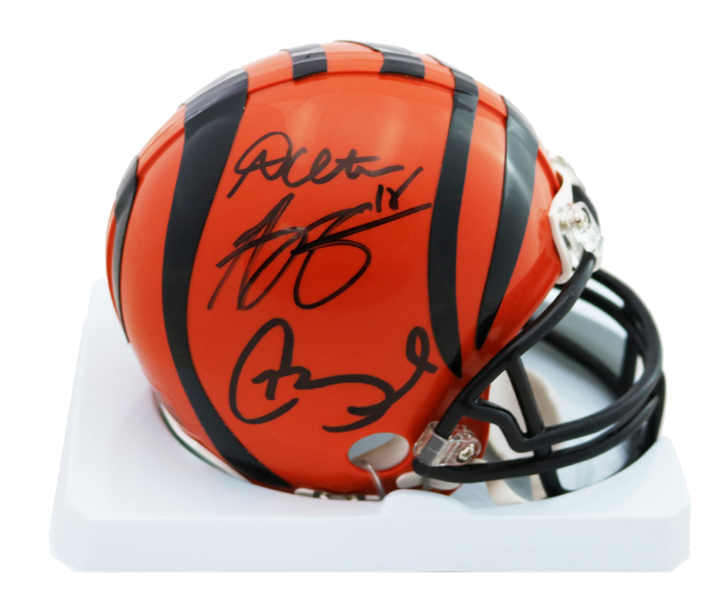 Andy Dalton A.J. Green Giovani Bernard Bengals Autographed Mini