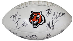 Cincinnati Bengals 2015 Team Signed Autographed Logo Football Authenticated Ink COA Dalton Green Bernard