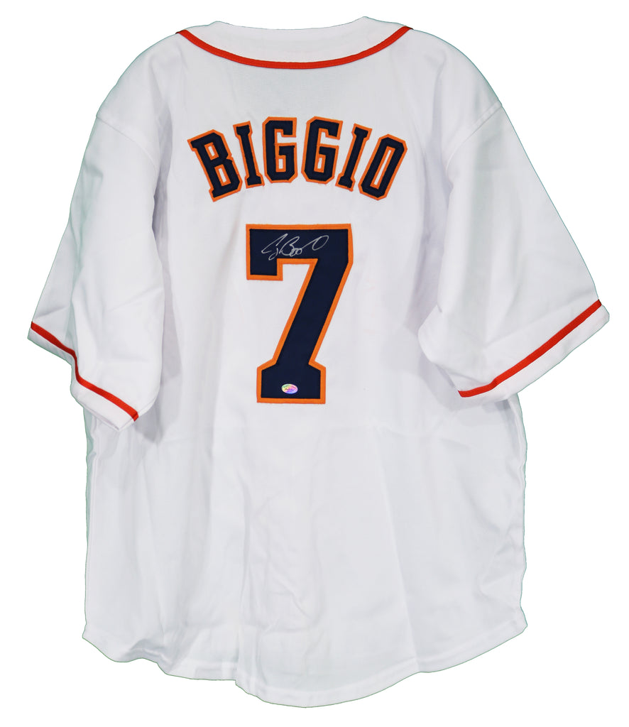 MLAM Craig Biggio Autographed HOF 15 Astros Rainbow Jersey - Tristar Authenticated