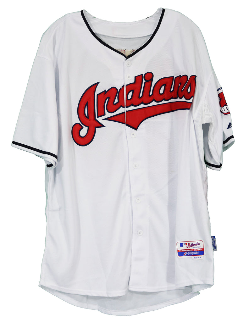Michael Brantley Cleveland Indians Signed Autographed White Jersey JSA –