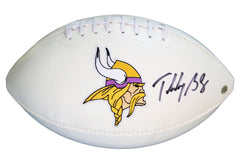 Teddy Bridgewater Minnesota Vikings Signed Autographed White Panel Logo Football PAAS COA