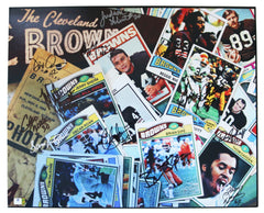 Cleveland Browns Kardiac Kids Signed Autographed 16" x 20" Football Card Photo Witnessed Global COA Sipe Newsome
