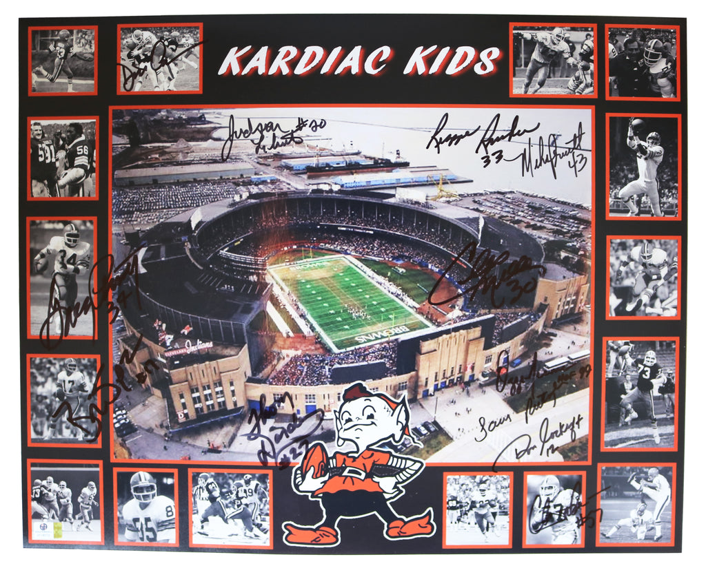 Kardiac Kids Signed 16x20 Photo 1980 Browns